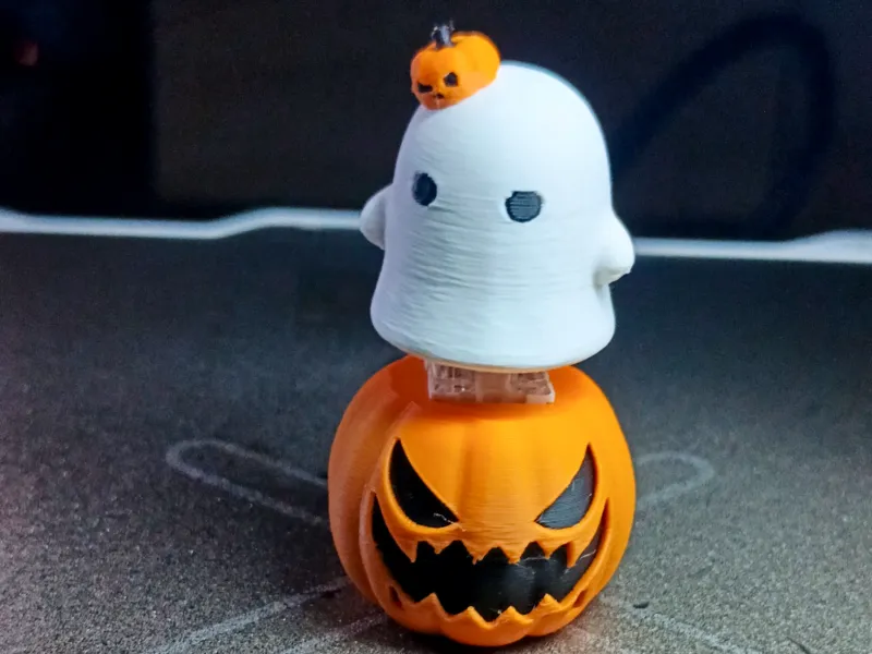 Clicker Fantasma y Calabaza de Halloween
