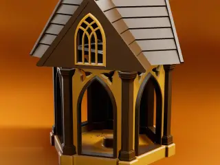 Gothic Bird Feeder - Fully Printable