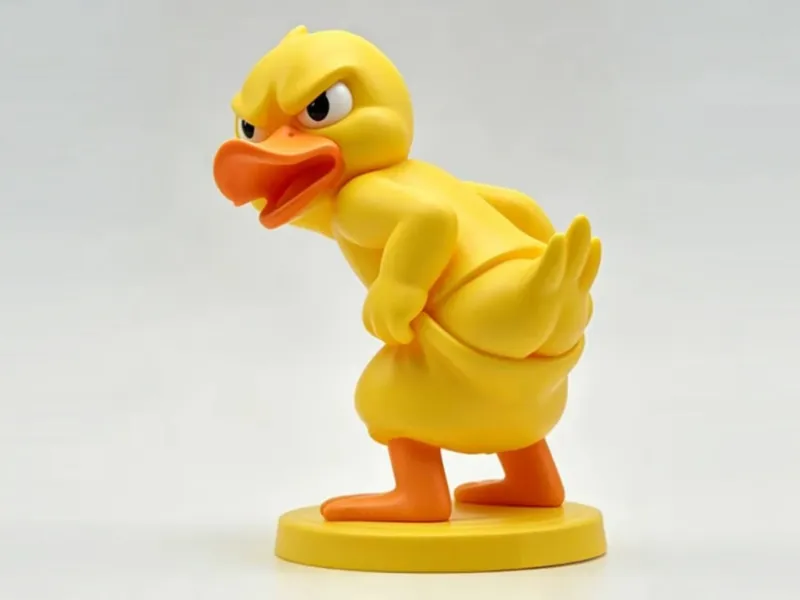 Angry Duck Showing Its Butt