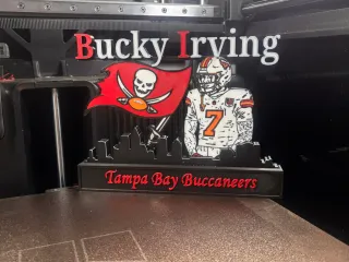 NFL - Tampa bay Buccaneers Bucky Irving display