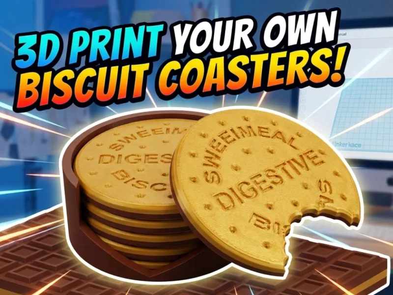 Chocolate Cookie Coasters