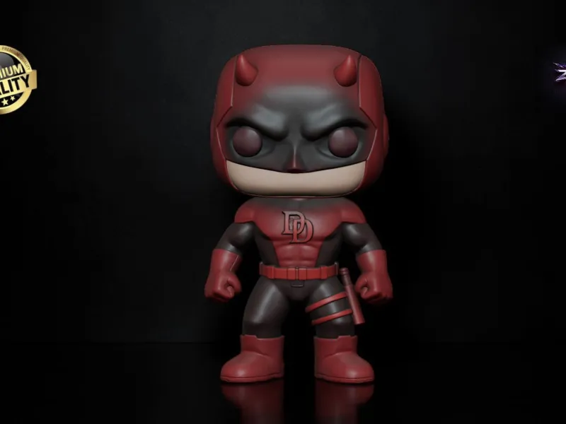 Figura Chibi 3D Daredevil Funko STL Marvel Demolidor