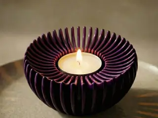 Sunburst Shadow Turbine | Tealight Holder