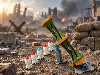 Spiral mortar - shell throwing continuous firing