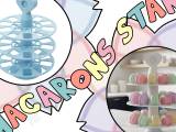 3-Tier Rotating Macaron Stand: Dessert Table Display-0