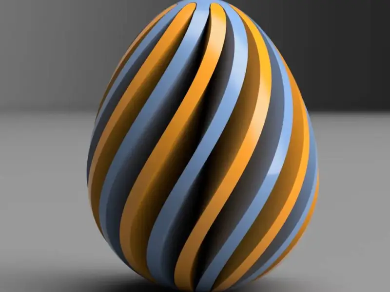 Œuf de Pâques en spirale