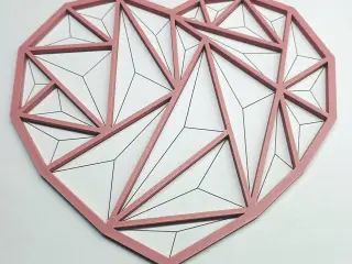 Heart – triangular design