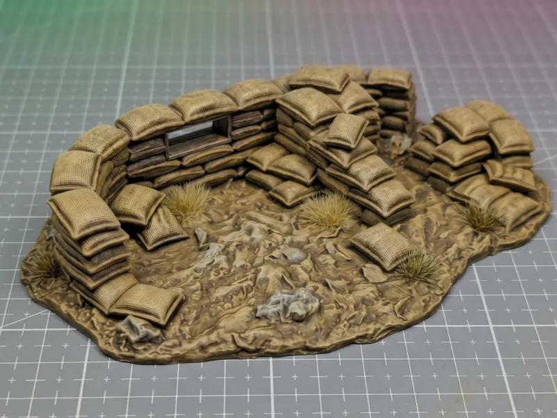 Sandbag Position 01 - Grimdark Wargame Terrain