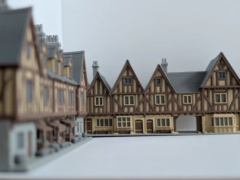 Medieval Timber Row Houses – Northern French Style