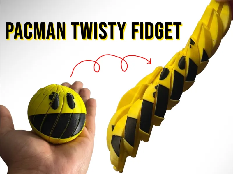 Fidget Sensoriale Girevole - Pacman