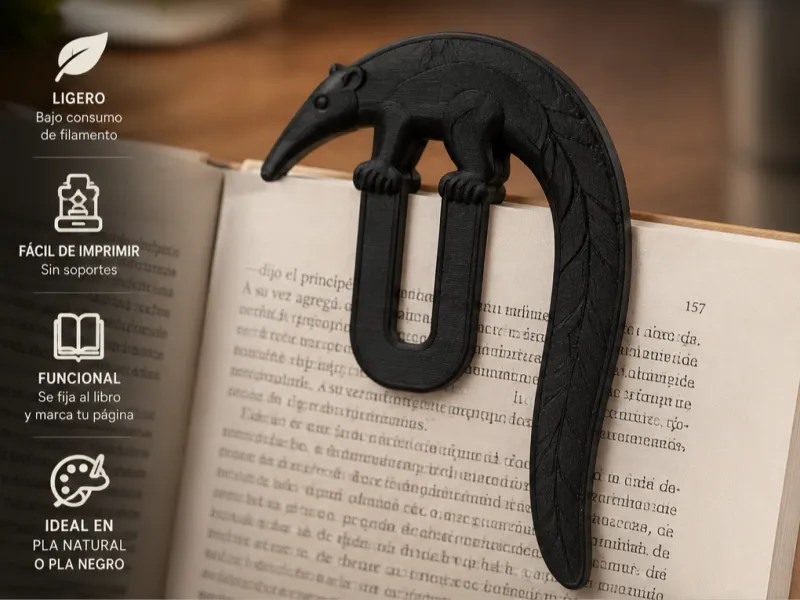 Giant Anteater Bookmark – Paraguayan Wildlife