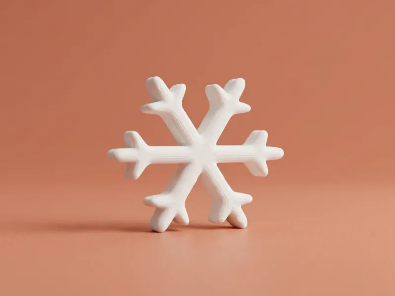 Cute Snowflake – Winter 3D Decoration