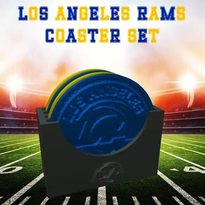 Los Angeles Rams Coaster Set (NFL)