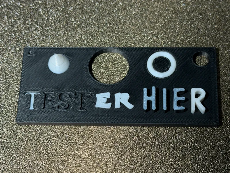 Testdruck Platte