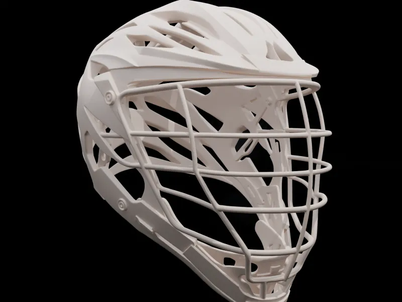 Lacrosse Helmet 3D Printable STL Model