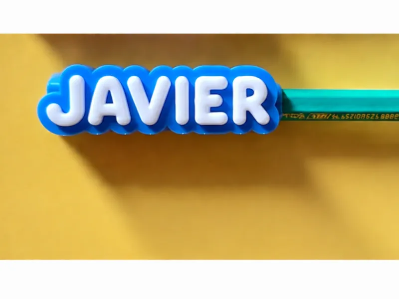 Персонализированное имя для карандаша JAVIER