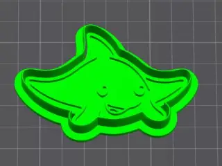 Manta Raya Kawaii-Cortador de Galletas