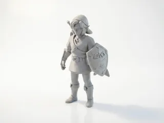 Link Figurine Gaming Hero 3D Printable