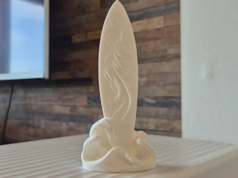 Scultura tavola da surf moderna elegante