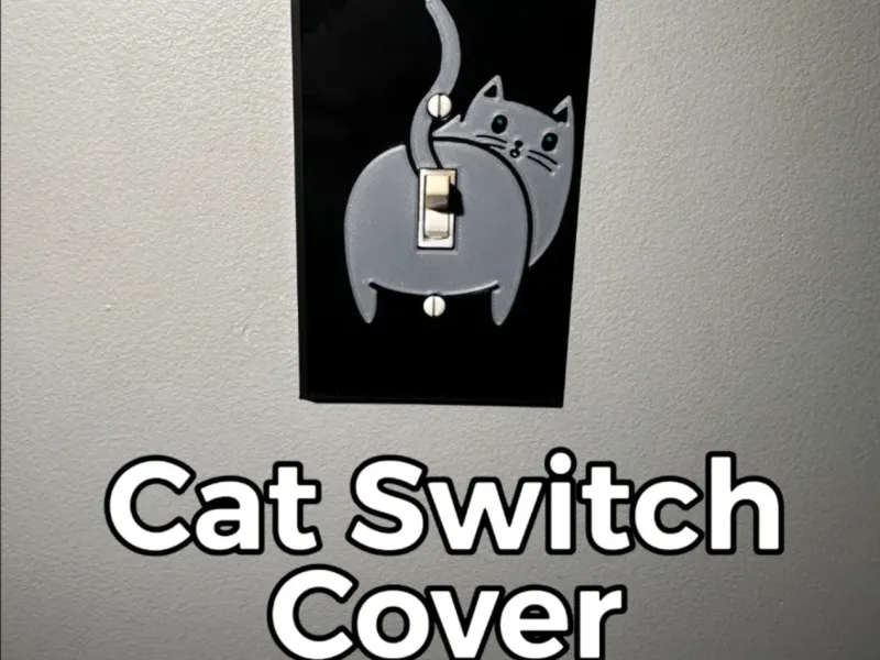 Cat butt light switch