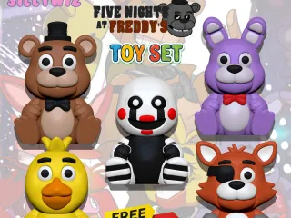 Buy 4 Models,1 free - fnaf - Five Nights at Freddy’s Toy Set
