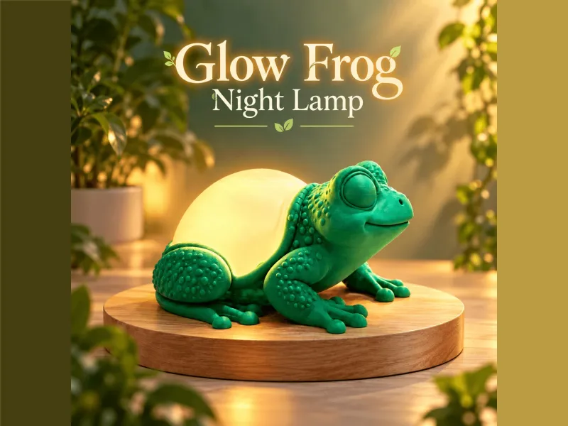 Lampe Grenouille Lumineuse | Veilleuse LED Grenouille Mignonne STL