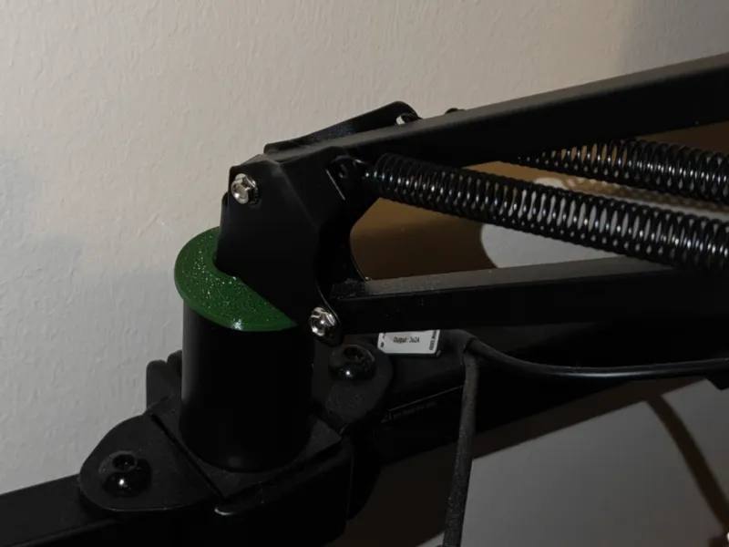 Microphone Dual Monitor Arm Tube Mount