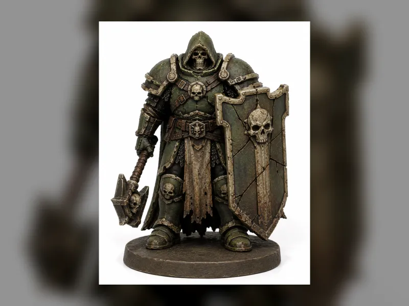 Grave Warden Large Cracked Shield
