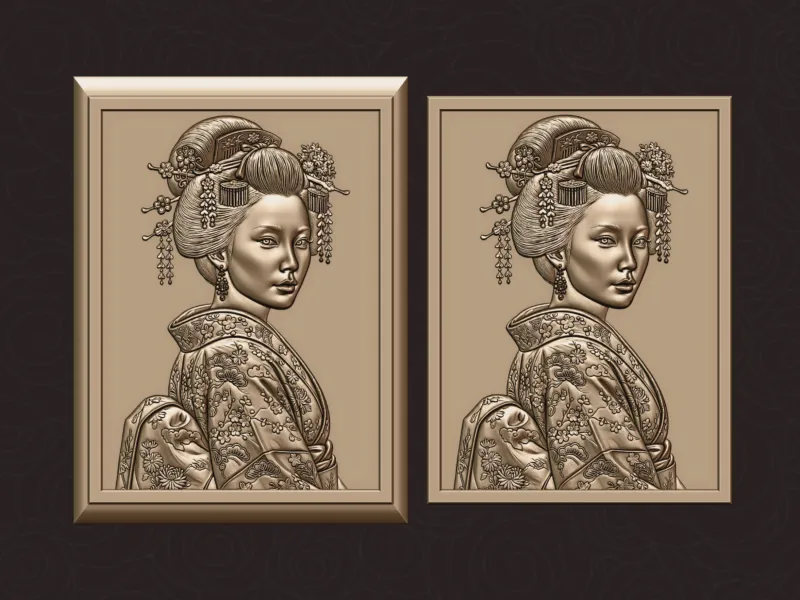 Geisha Girl Relief