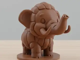Chibi Mammoth Figurine