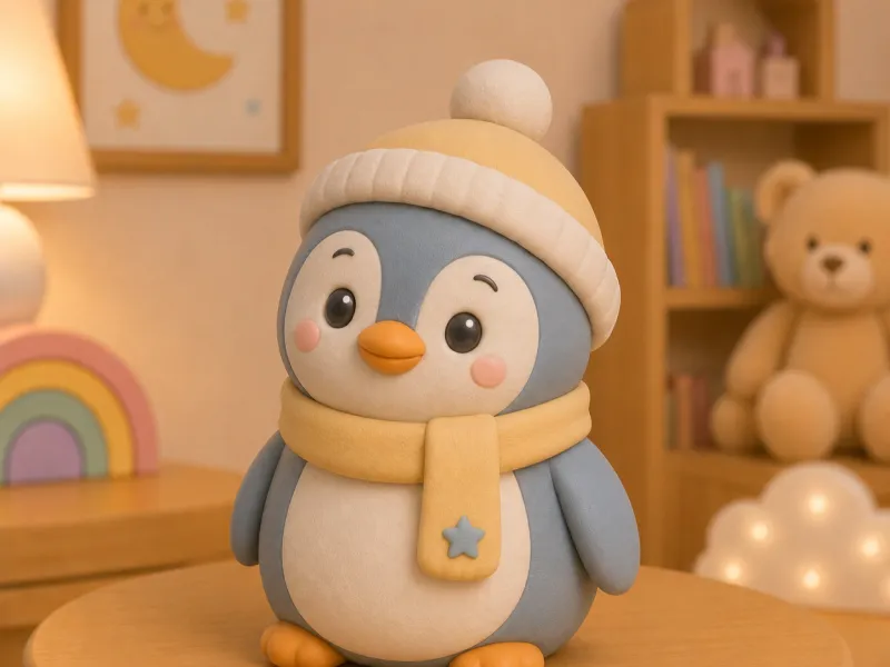 Cozy Penguin Figure