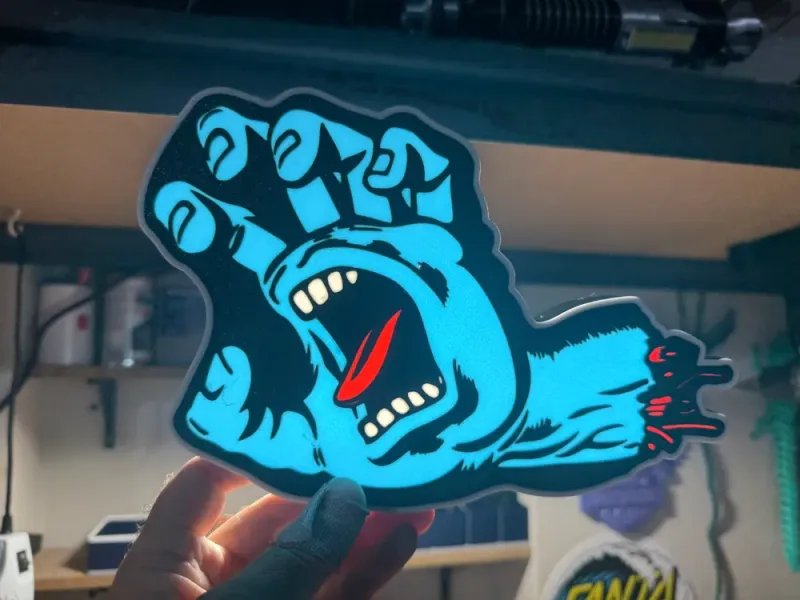 Santa Cruz Iconic Screaming Hand Light Box