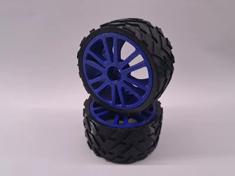 Wheel for 1:10 RC Car | TPU Tire + PETG Rim | Reifen