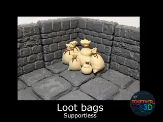 Loot bags - DND scatter terrain (supportless)