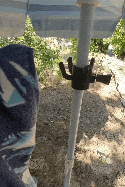 Toallero para sombrilla de playa—Montaje rápido - perno M6
