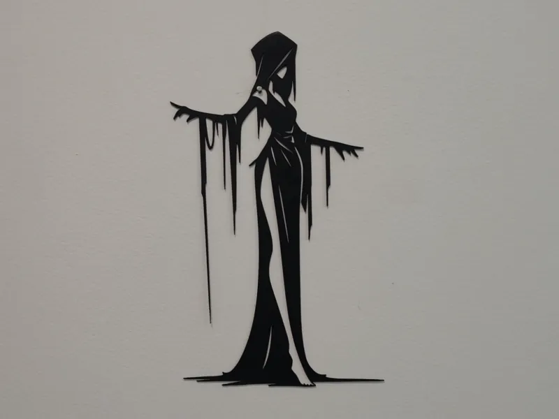 Dark Lady Silhouette Wall Art