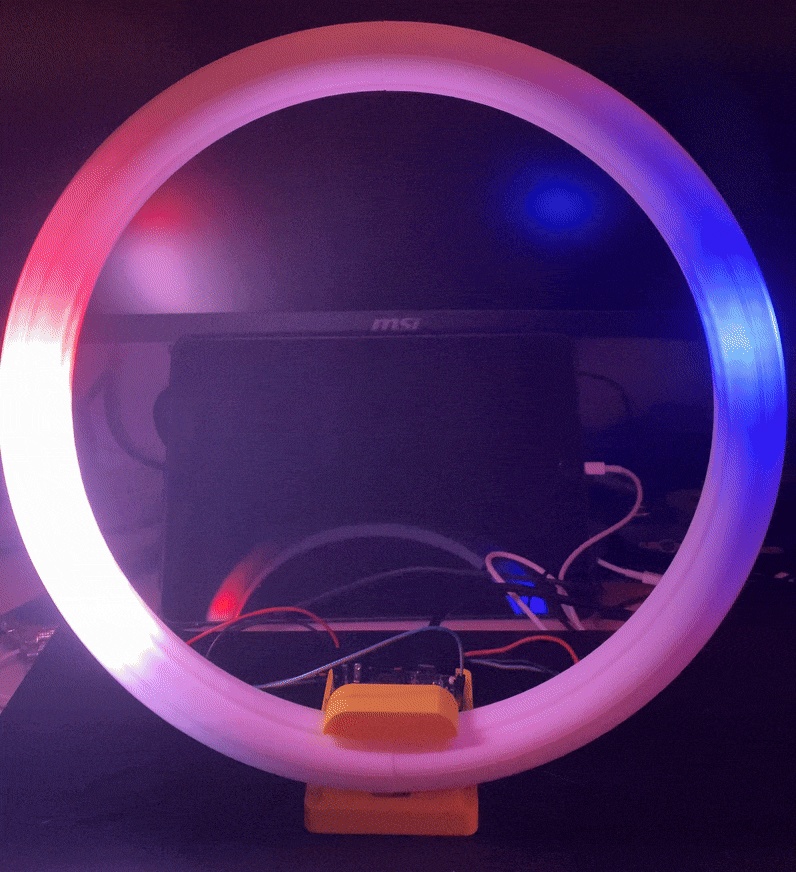 Time in motion - RGB Ring Clock