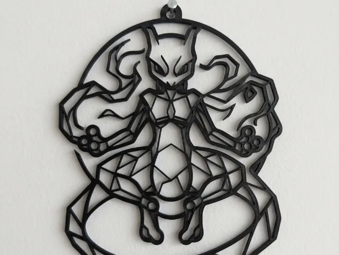 Mewtwo Wall Art Pokemon - Home Decor