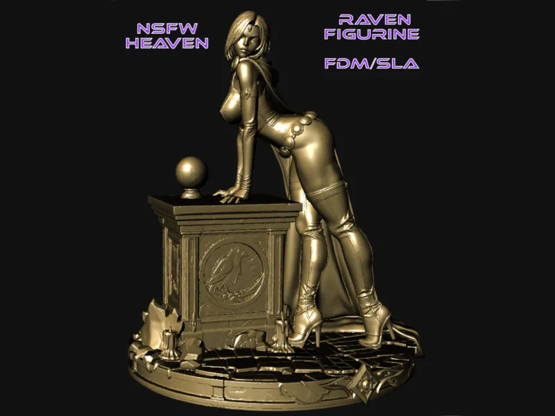 Raven Collectible Figurine - Pin-up Edition
