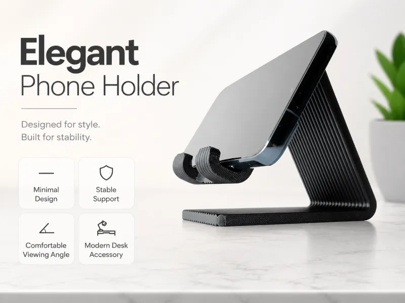 Elegant Organic Phone Holder V3