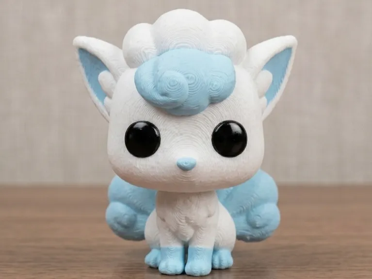 Vulpix de Alola no Estilo Funko Pop (Multipartes / Sem AMS)