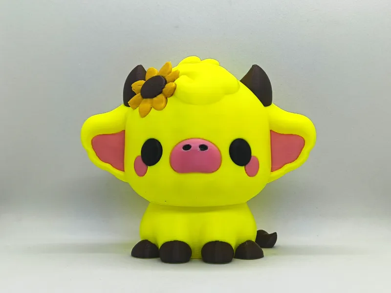Kawaii Cow - Sunflower