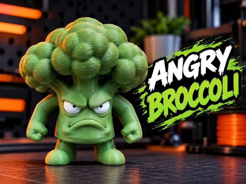 Angry Broccoli Desk Buddy