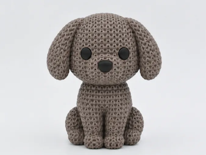 Knitted dog