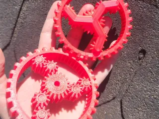 Print-in-Place Planetary Gear Cluster Module - Fidget