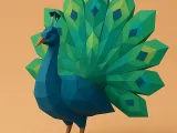 Low poly peacock-0
