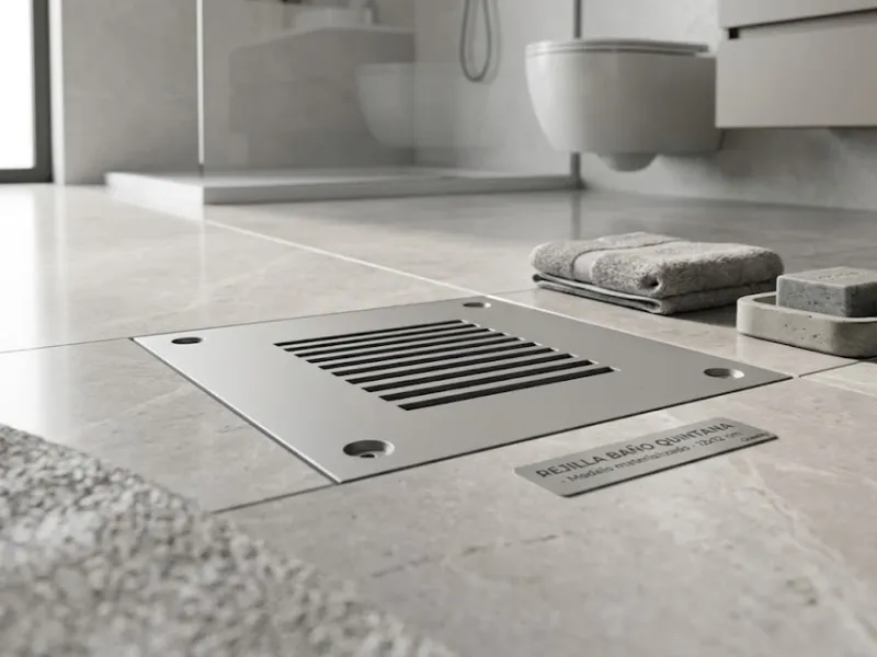 Rejilla baño Quintana 12x12 cm