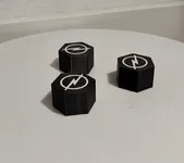 Set of Wheel Nut Caps for Opel Insignia with Removal Tool