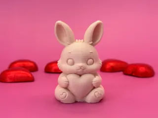Rabbit with heart