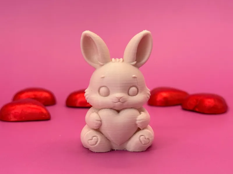 Lapin avec un cœur